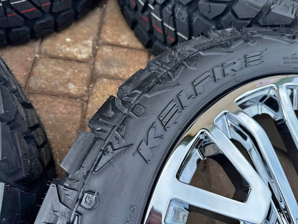 BRAND NEW | 22" CHROME WHEELS | 33/12.50/22