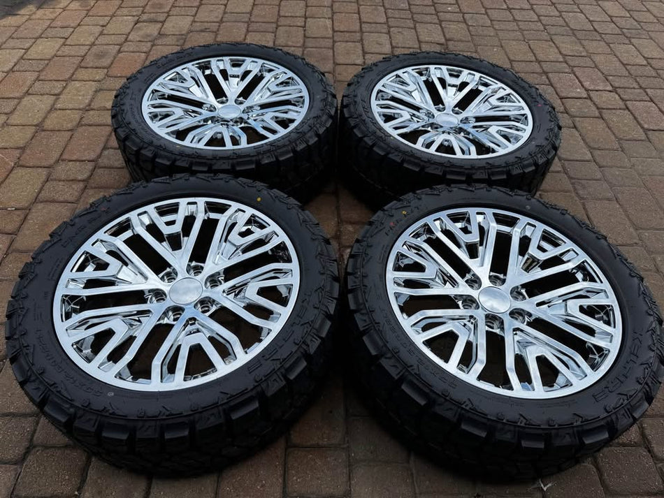 BRAND NEW | 22" CHROME WHEELS | 33/12.50/22